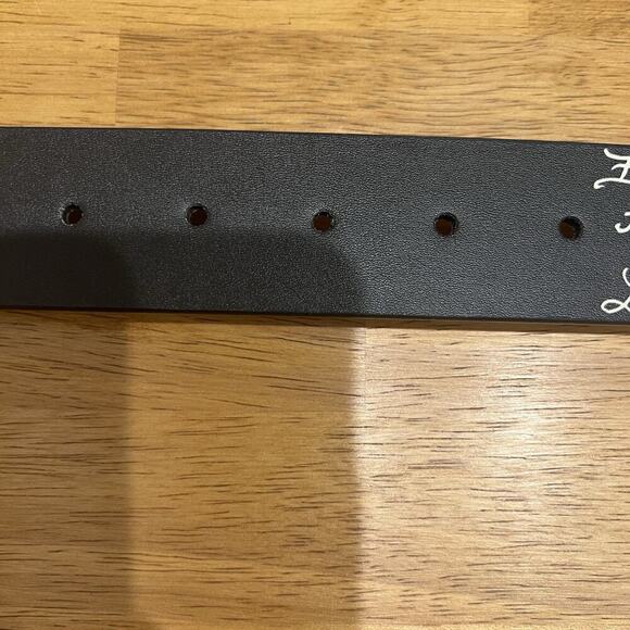 Ed Hardy "Love Kills Slowly” Black Reversible Belt Adults Size 38 Bonded Leather - Picture 9 of 9